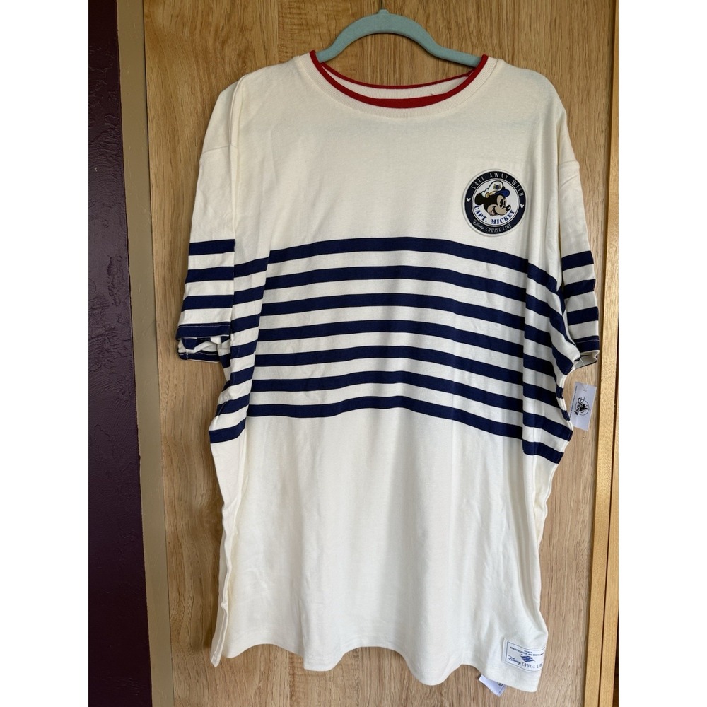Disney Cruise Line Sail Away Ashley Eckstein & Bret Iwan Designer T-Shirt XL NWT
